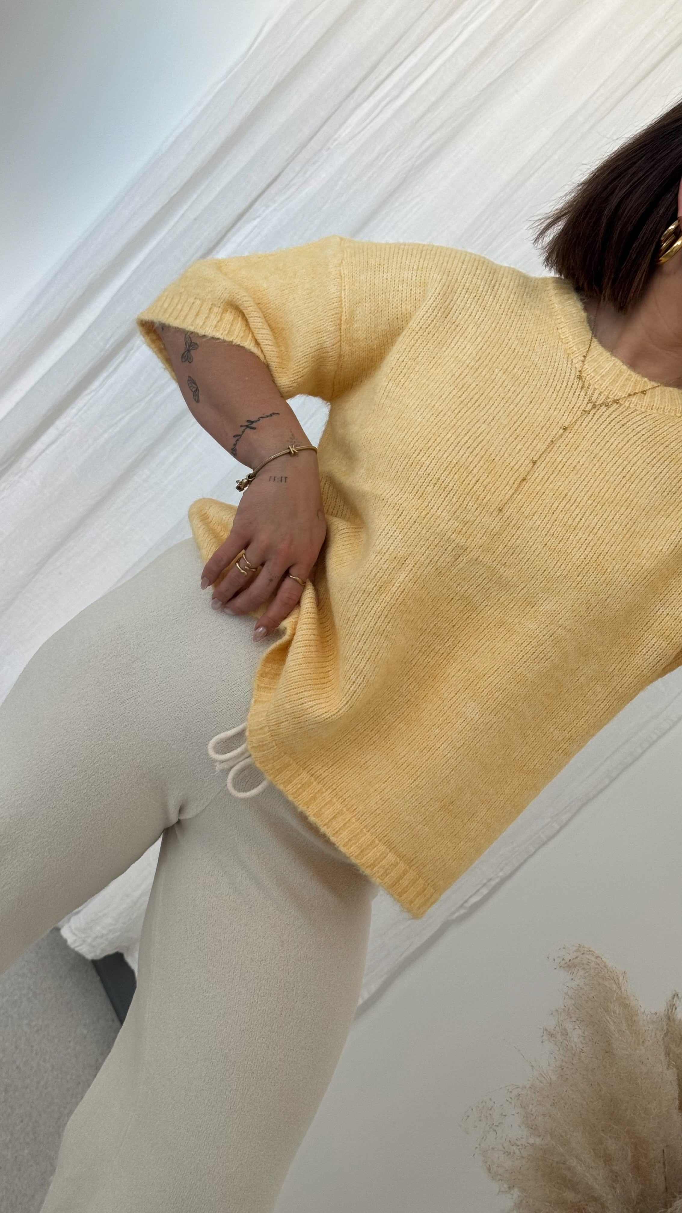 Wollpullover '3/4tli' Grey