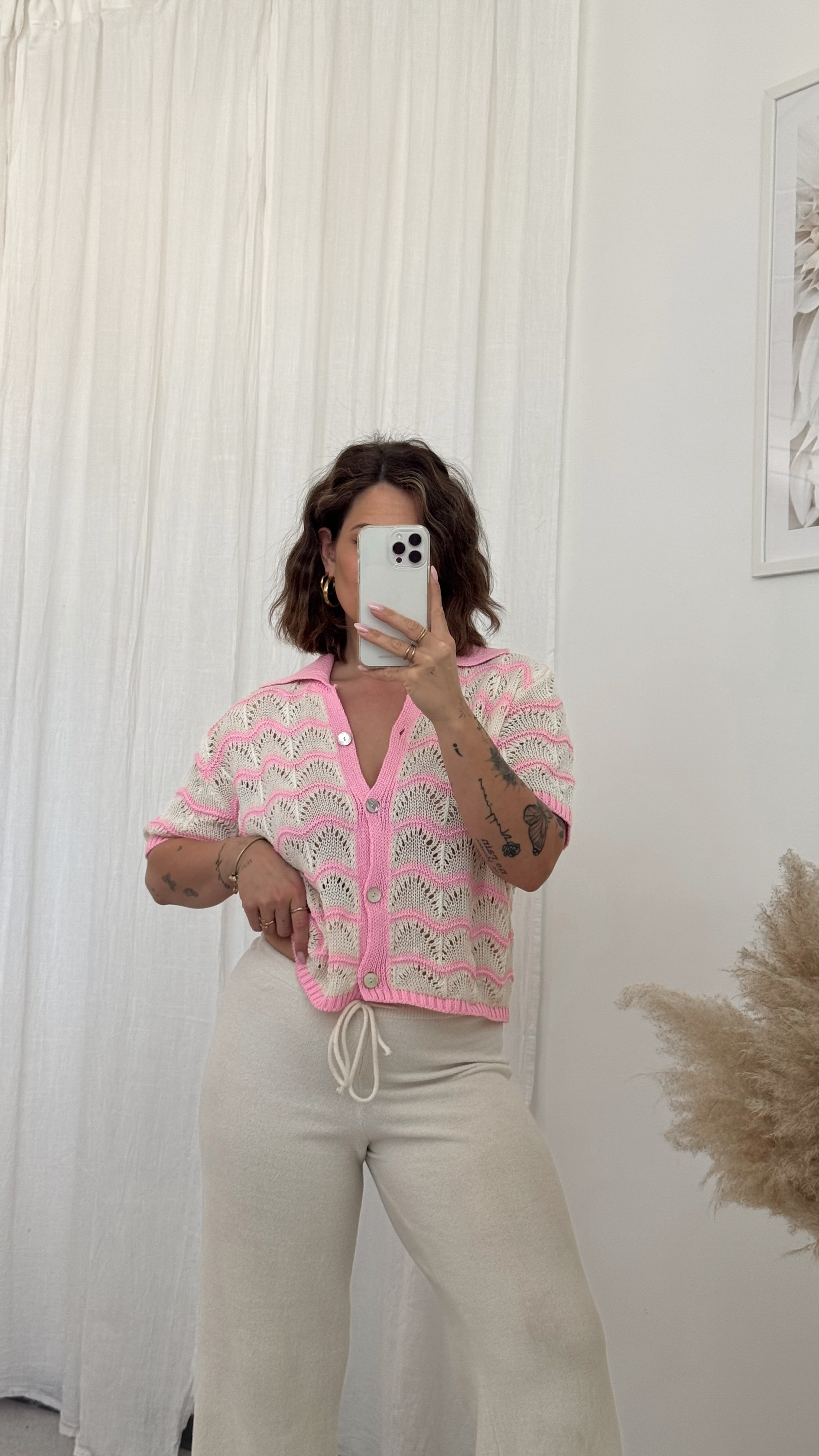 Strickoberteil pinki