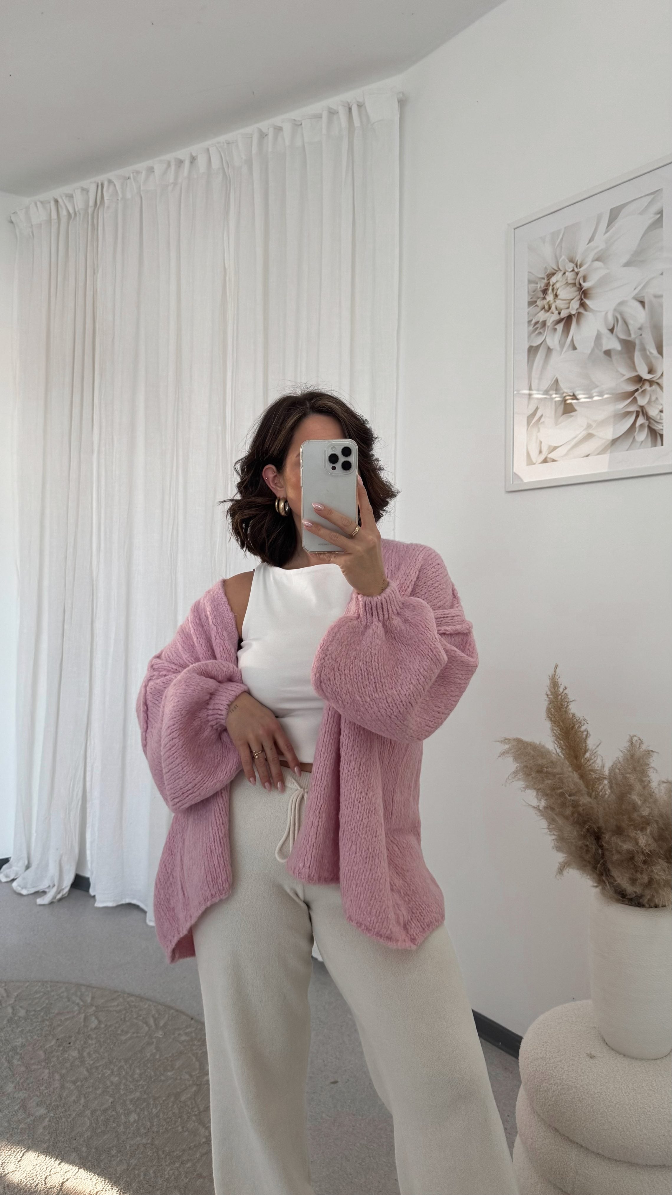 Cardigan 'Chunky' Rosa