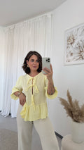 Musselinbluse 'Butteryellow'