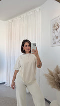Oversize Basic Shirt 'Base' Beige