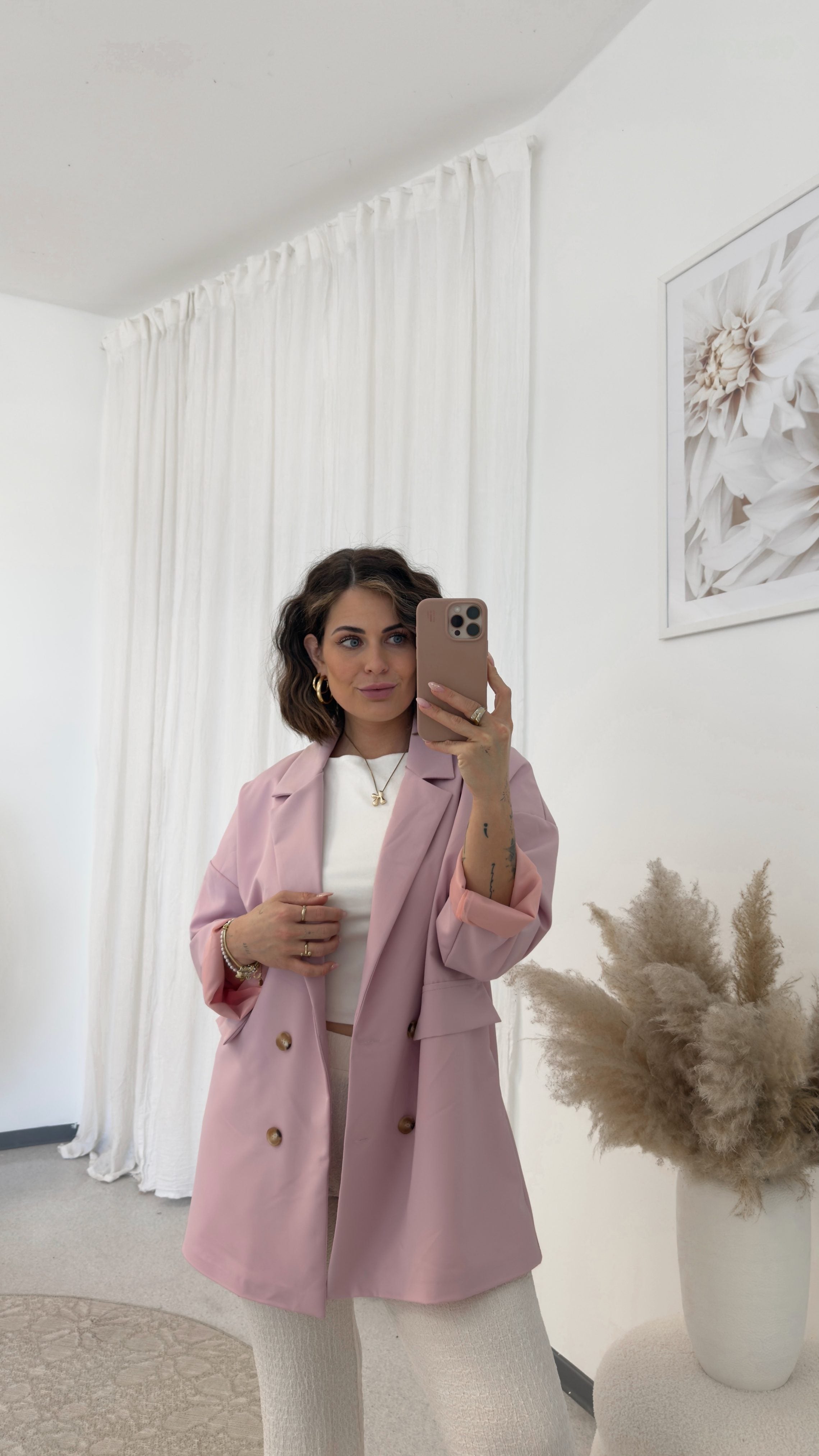 Oversize Blazer 'Skyline' Rose