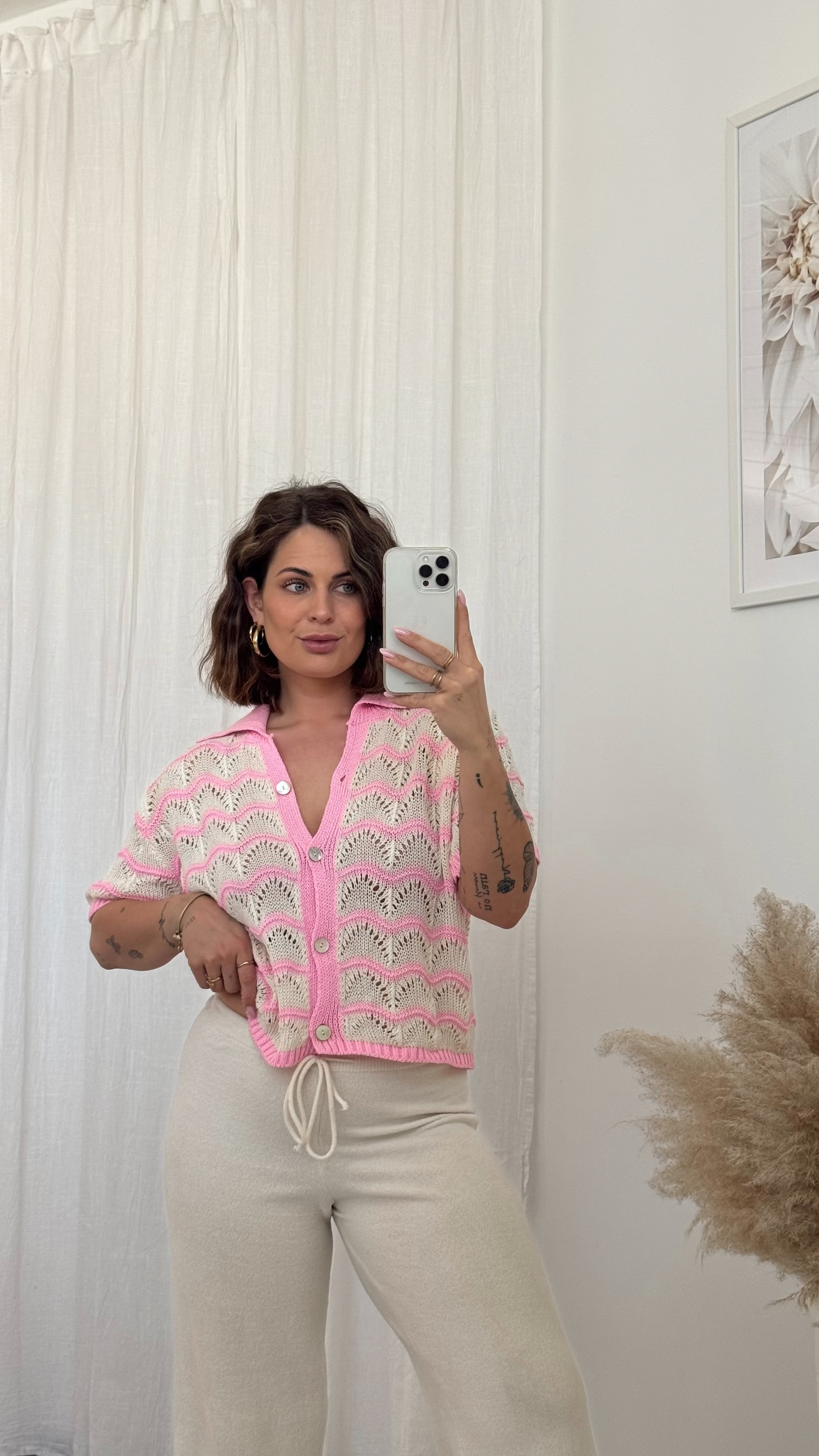 Strickoberteil pinki